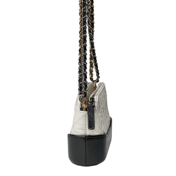 Chanel Gabrielle Double Zip Clutch with Chain Quilted Aged Calfskin - Picture 6 of 12